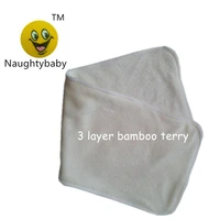 3 layers bamboo charcoal cloth diapers inserts nappy changing mat baby diapers reusable diaper changing pad liners 3614cm