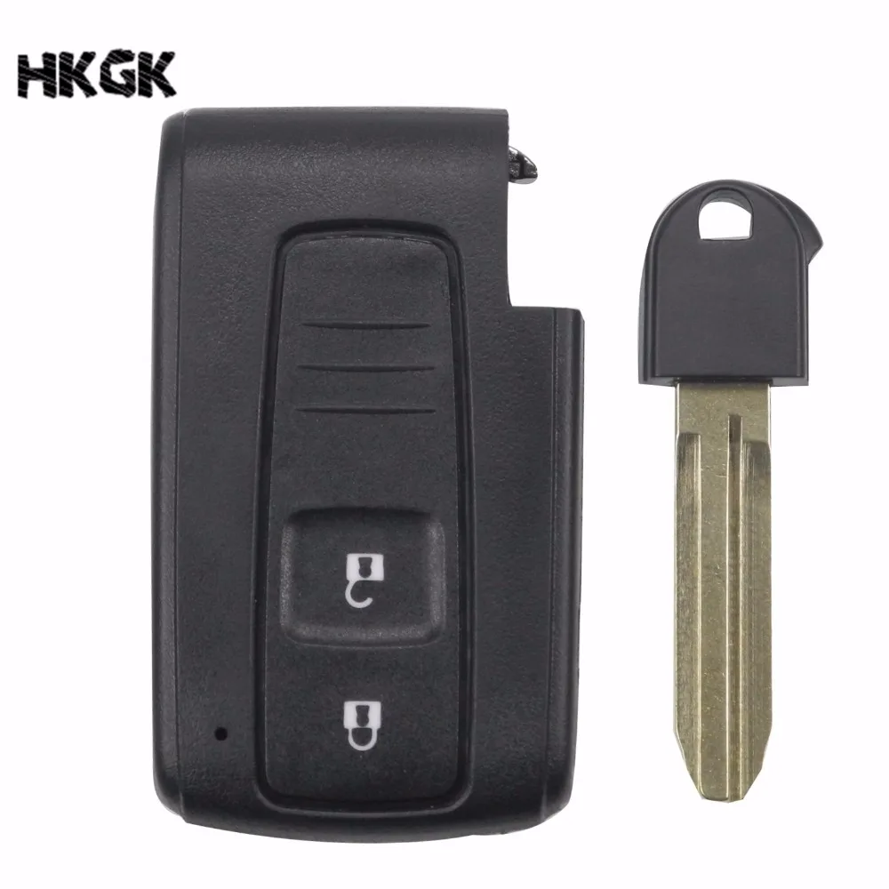 2 кнопки дистанционного ключа автомобиля оболочки чехол Корпус с Uncut лезвие для