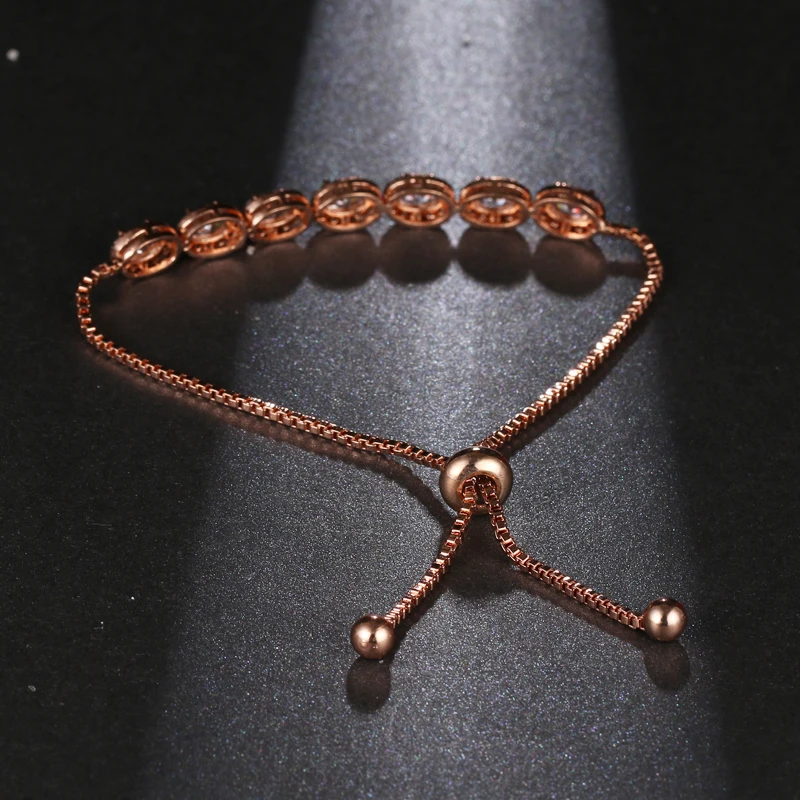 Женский браслет овальной формы с фианитами|bracelet bracelet|bracelet fashionfashion bracelet |