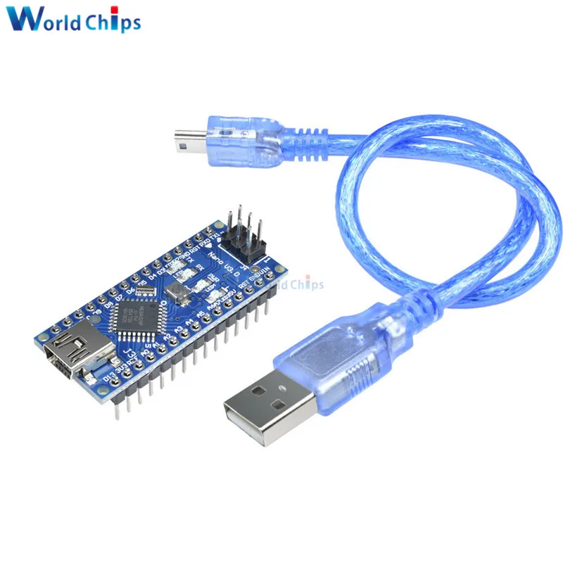 Мини USB Nano V3.0 3 0 FT232 чип ATmega328 Atmega328p микроконтроллер 5 в 16 м МГц плата модуль для Arduino