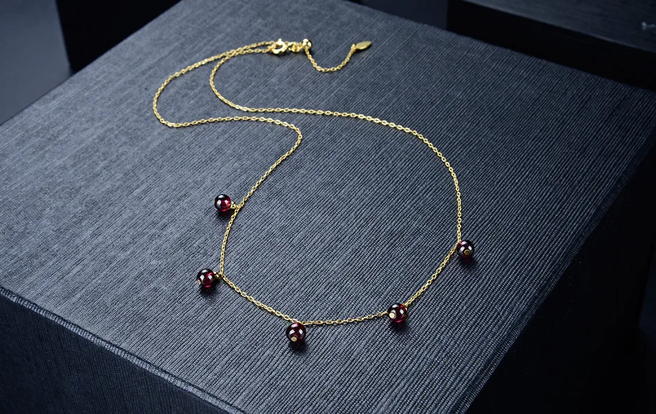 ORSA JEWELS Подлинная 925 Леди камень авантюрин кулон ожерелье 18 к золотая цепочка аксессуары ожерелье Модные ювелирные изделия SN149-R