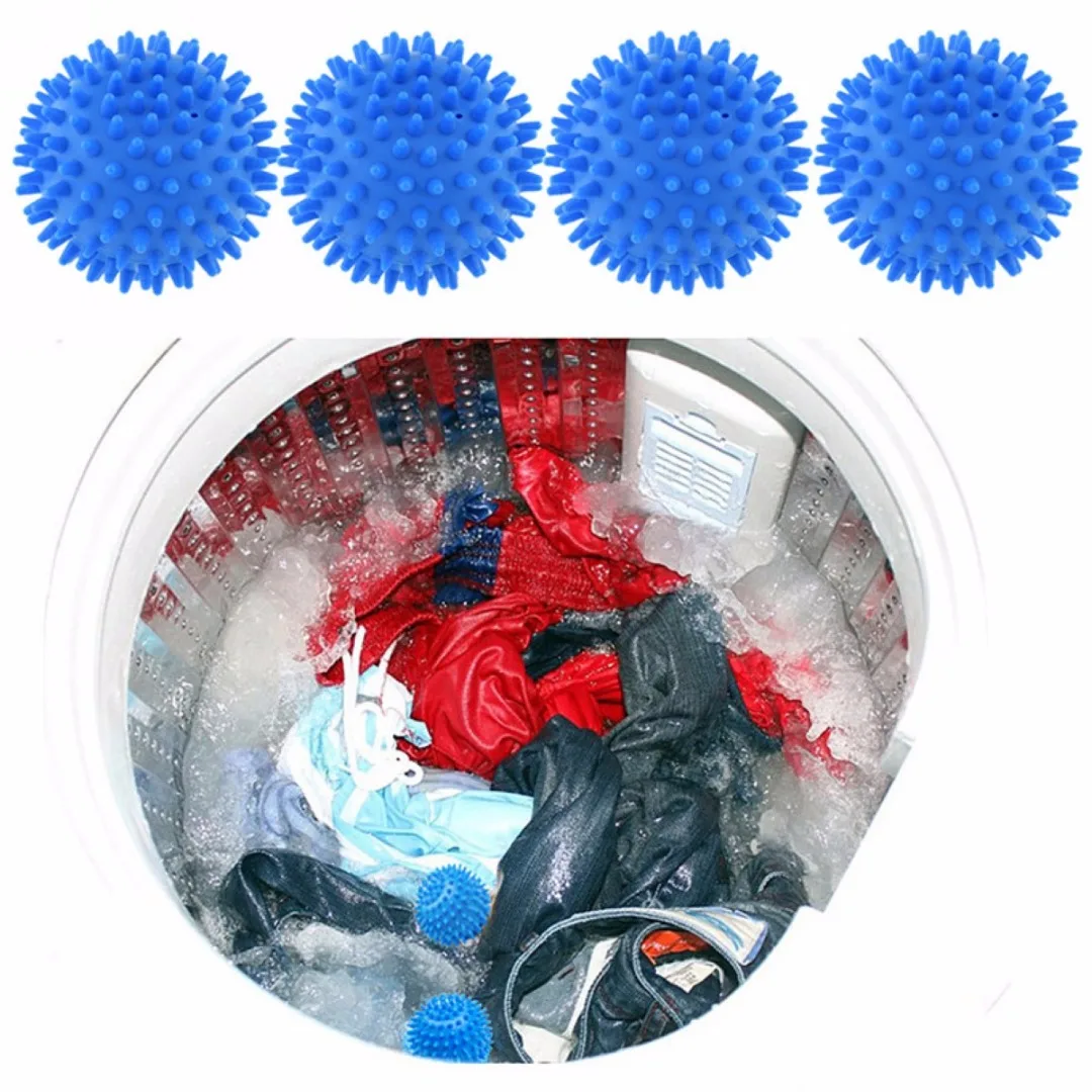 

4pcs Dryer Balls Washing Laundry Drying Fabric Fabrics Softener Balls Clean Home