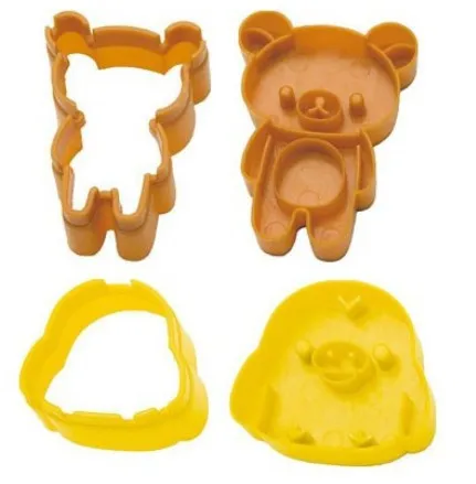 100 комплектов милых kawaii Rilakkuma и цыпленок DIY стильные формочки для суши/пресс форма