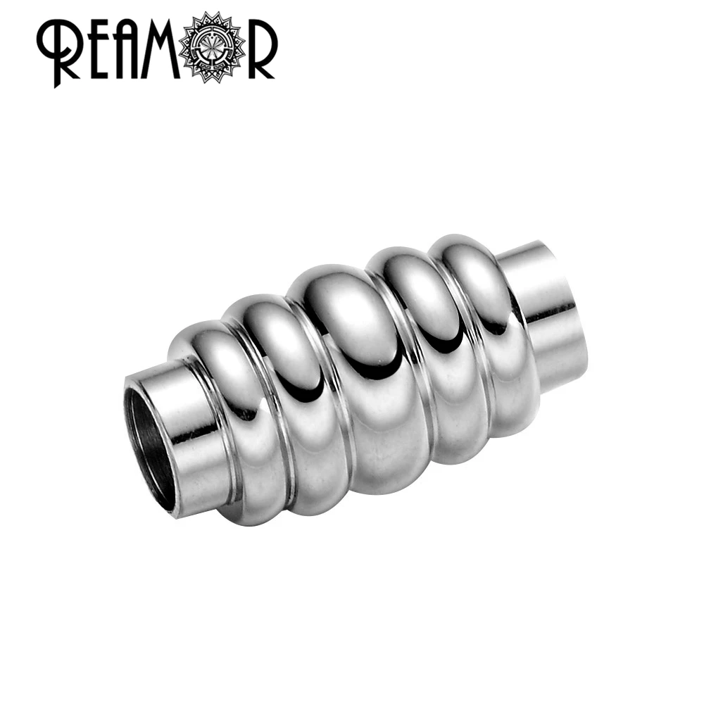 Спиральная Магнитная застежка REAMOR из нержавеющей стали 316 4 мм|magnetic clasp jewelry|diy