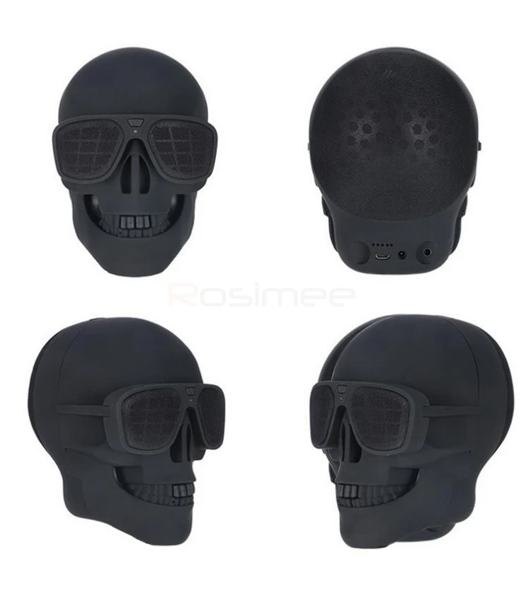 AeroSkull беспроводной Bluetooth динамик солнцезащитных очков динамик в форме черепа мобильный сабвуфер многоцелевой громкоговоритель 4000 мАч батарея дропшиппинг