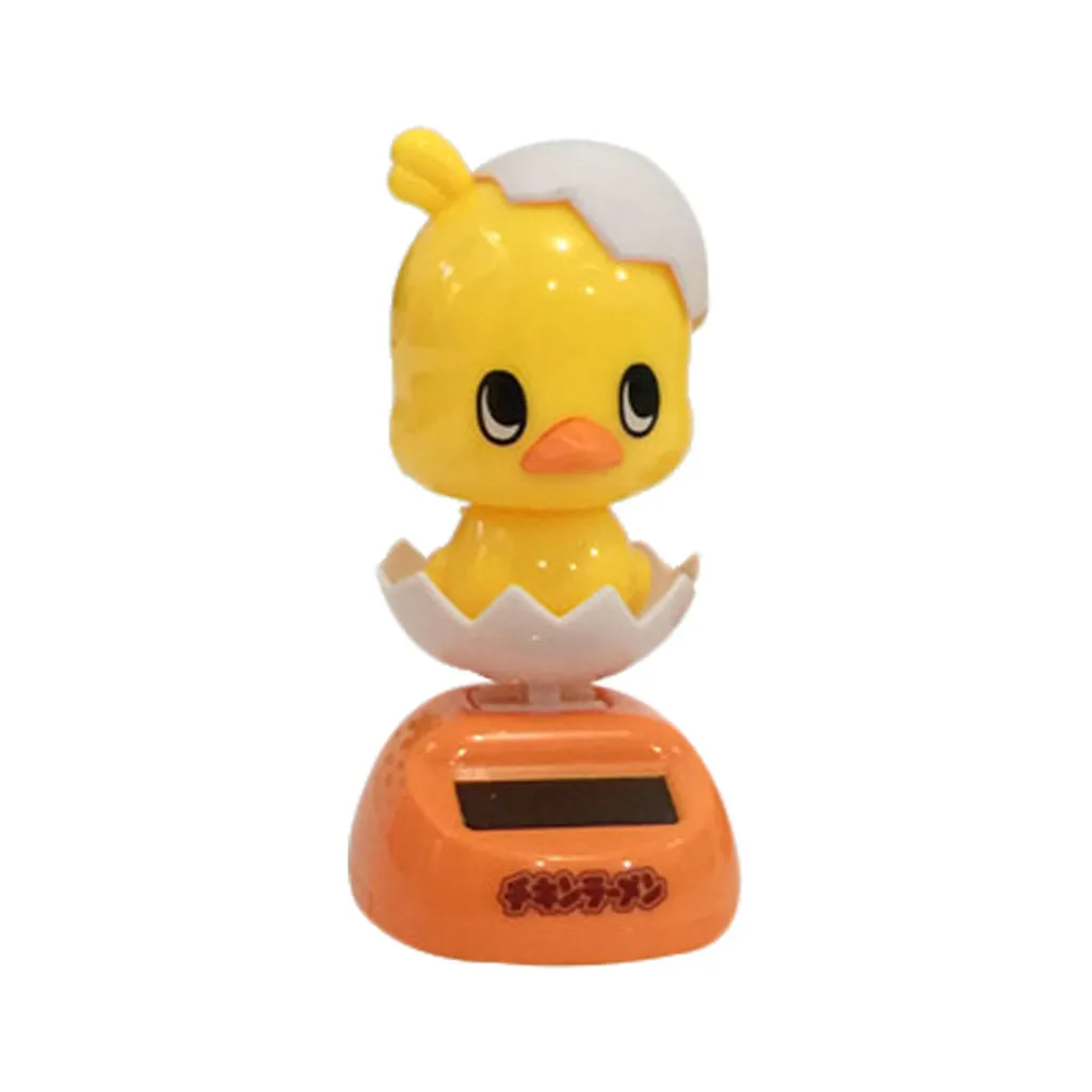 Милый куриный орнамент для автомобиля украшение на солнечной батарее