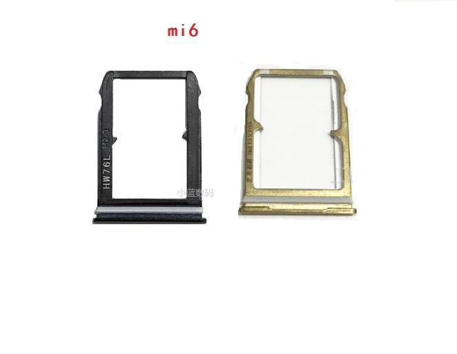 10pcs New Sim Card Tray SIM Holder For Xiaomi Mi 6 Mi6 + SD Slot Replacement Parts | Мобильные телефоны и аксессуары
