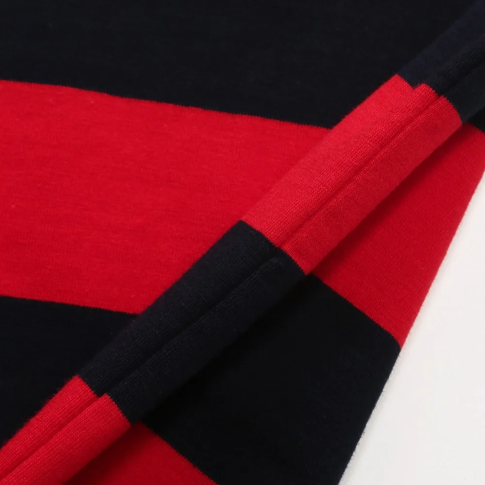 Мужская рубашка-поло в полоску с коротким рукавом и отложным воротником | одежда