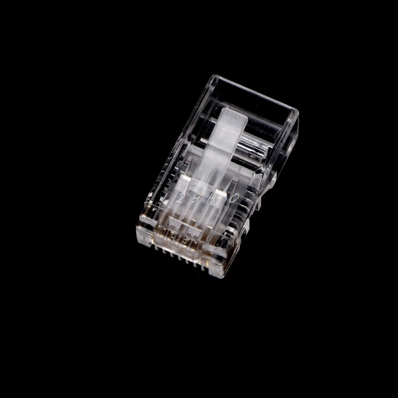 100 шт. Тестер кабеля RJ45 сетевой Кабельный штекер 8 контактный разъем CAT6 кабель