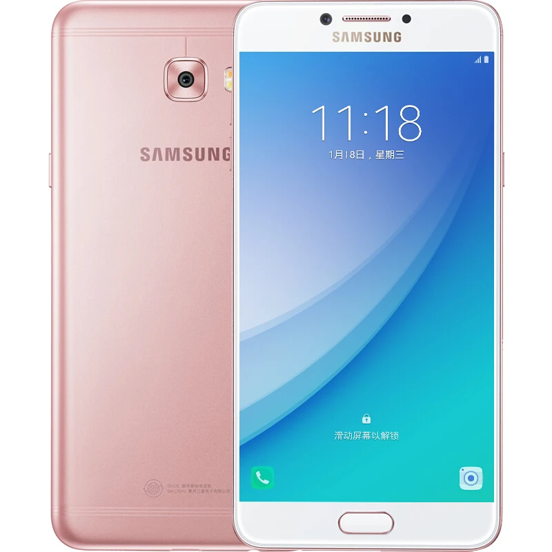 Оригинальный samsung Galaxy C7 Pro C7010 2017 4 г 64 5 7 'ɿHD Super AMOLED 16MP глобальной прошивки оты