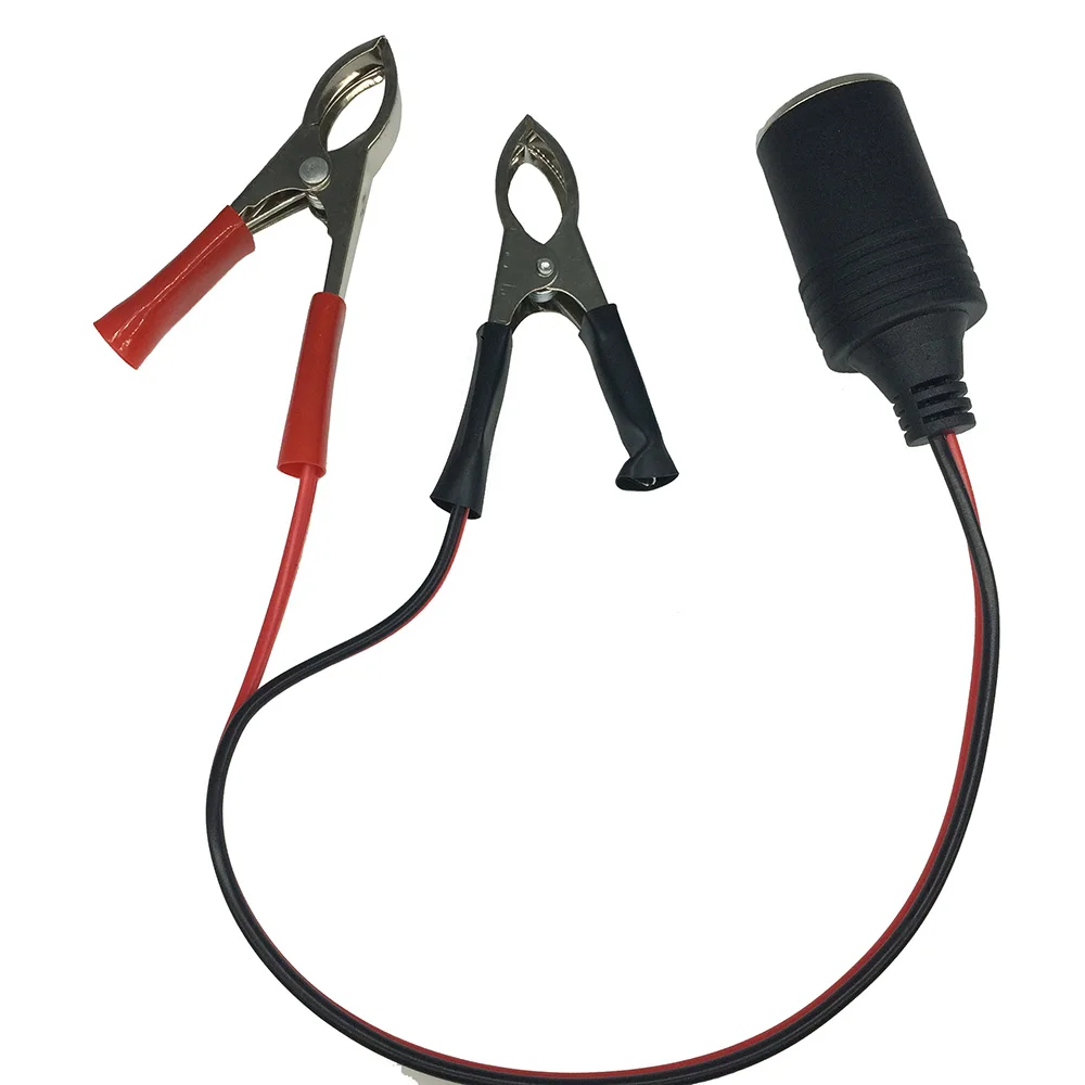 Зажим/зажим для автомобильного аккумулятора 30 см подключения к прикуривателю |