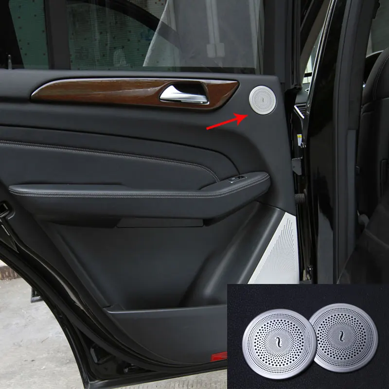 2 шт. автомобильный Стайлинг аудио чехол дверной динамик наклейка для Mercedes Benz GLE ML