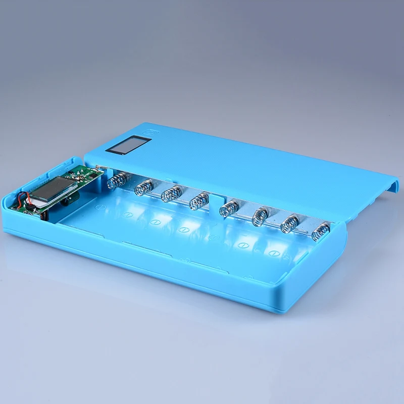 Без аккумулятора) power Bank 18650 Box 8x18650 power bank DIY чехол двойной USB мобильный телефон зарядное устройство для Xiaomi huawei Pover power Bank