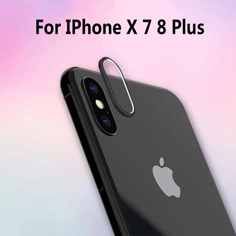 Защитная пленка для объектива камеры мобильного телефона iPhone 8 X металлический