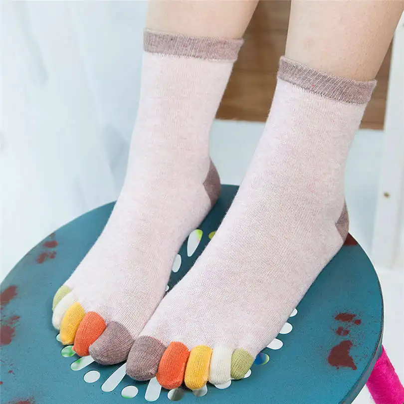 Новые модные зимние повседневные носки для женщин и девочек с разноцветным