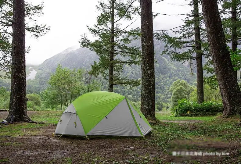 Naturehike открытый 2 3 человек 20D 210T нейлон водонепроницаемый Открытый Палатка алюминиевый стержень Сверхлегкий фиолетовый палатки pu4000мм коврик