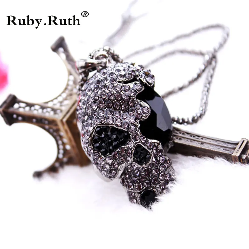 2017 ожерелье с головой скелета короткая цепочка женские ретро модные аксессуары