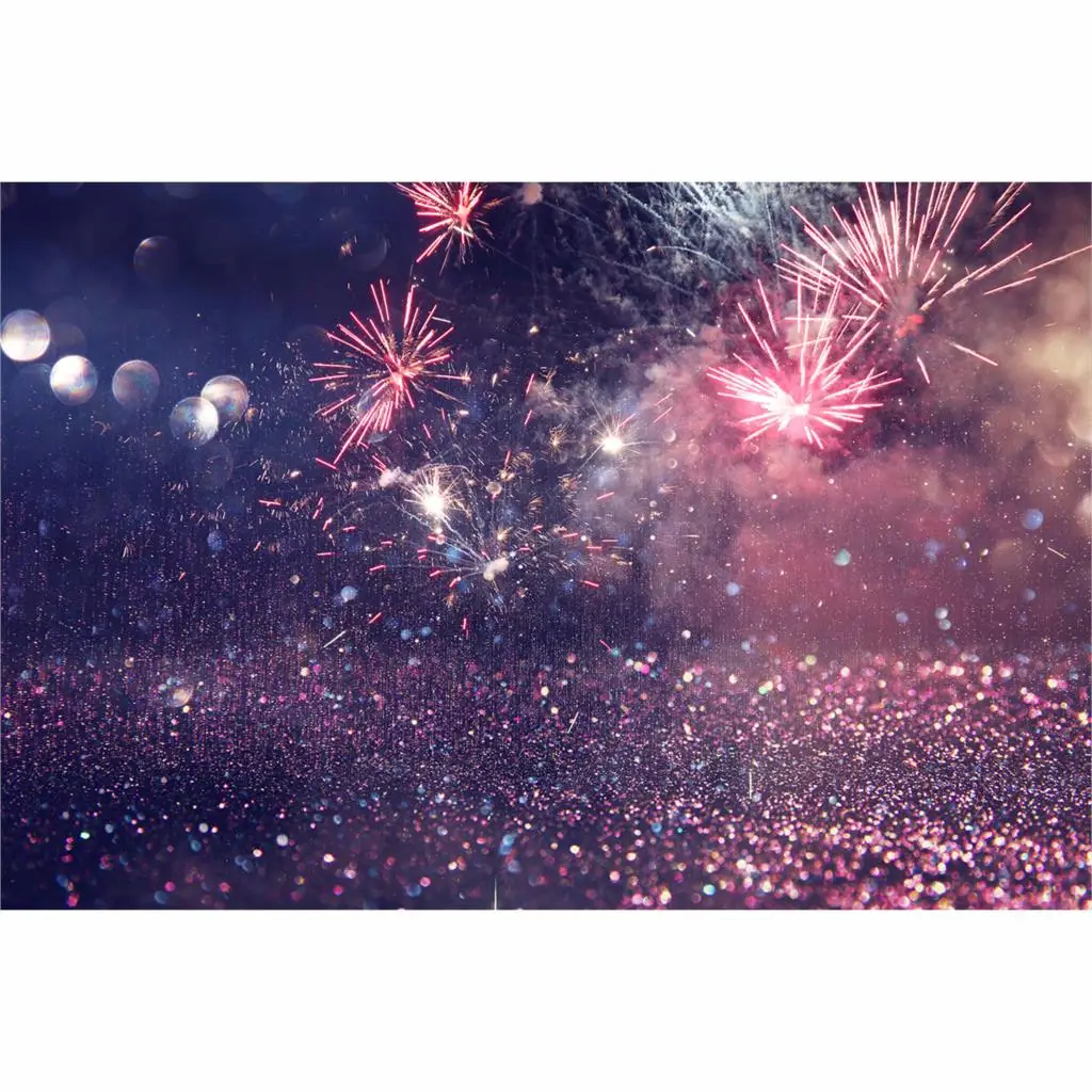 Allenjoy backdrop for photographic studio happy new year eve holiday Fantasy firework background original design photocall | Электроника