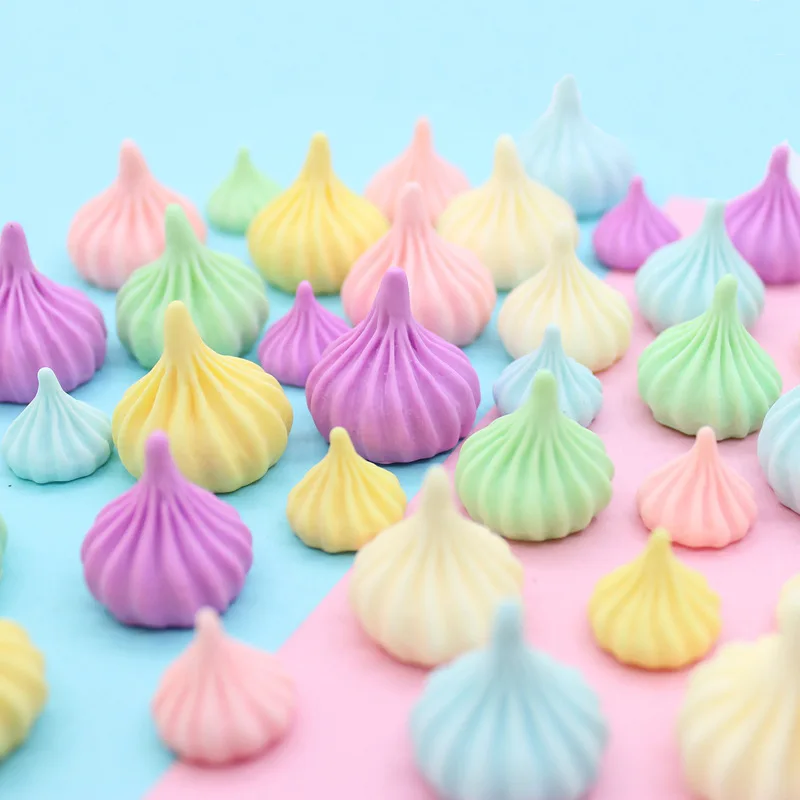 10 шт. крем Meringue Sugar искусственный конфеты модель миниатюра для домашнего декора ремесло орнамент сад Фея Украшения DIY аксессуары