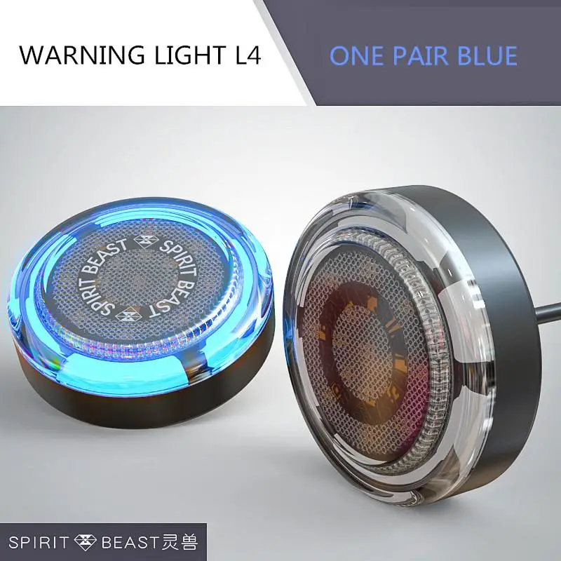 Дух зверя мотоцикл Led Аварийные огни поворотники L4 лампы для Honda Yamaha Kawasaki Suzuki Harley Ducati Ktm Trimph Vespa - Цвет: blue one pair