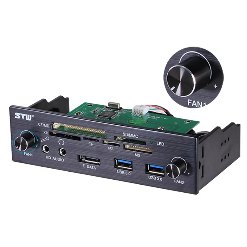 En Labs 5 25 &quotPC компьютер спереди Панель USB 2 0 Card Reader MD SD/MMC XD TF M2 MS 64 г CF w/Скорость