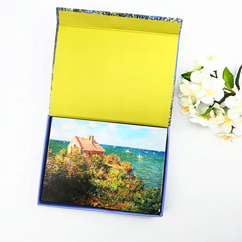 Сена импрессионистская декоративная живопись monet работает красивый пейзаж Риверсайд открытка отправить подарки друзьям и семье