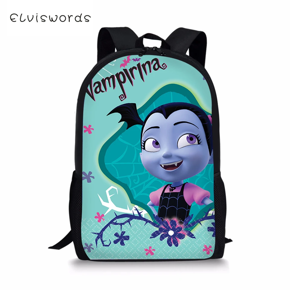 Детский Школьный рюкзак ELVISWORDS детский с принтом Vampirina дизайнерские школьные