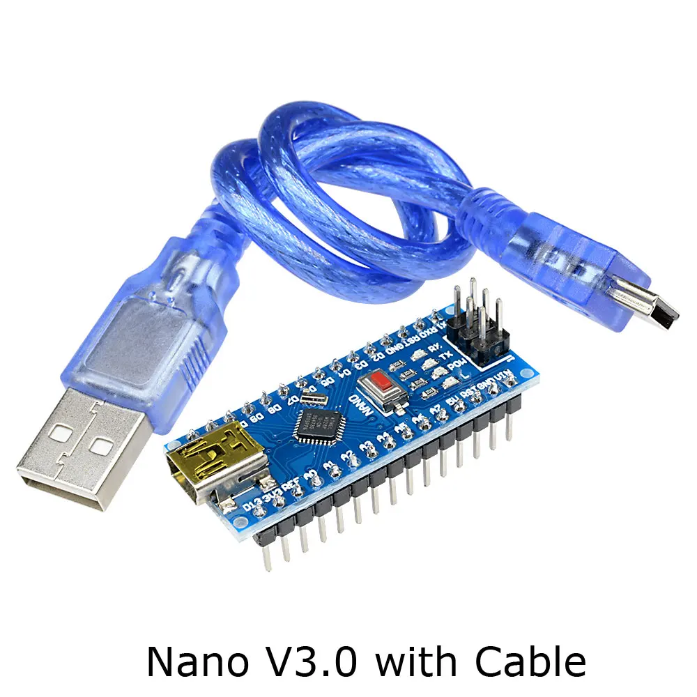 Navo V3.0 Cable CH340 CH340G Nano V3.0 3,0 драйвер контроллера ATMEGA328 ATMEGA328P терминал Плата расширения Nano IO щит для Arduino AVR - Цвет: Navo V3.0 Cable