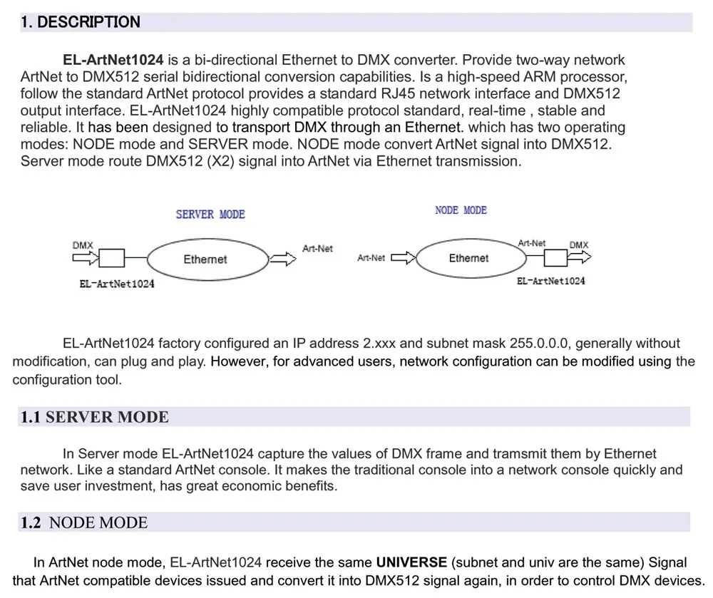 TIPTOP EL ArtNet1024 два порта двунаправленный ArtNet/конвертер DMX Стандартный DMX512 Выход RJ45 сетевой разъем Sulite/DMX LAN512