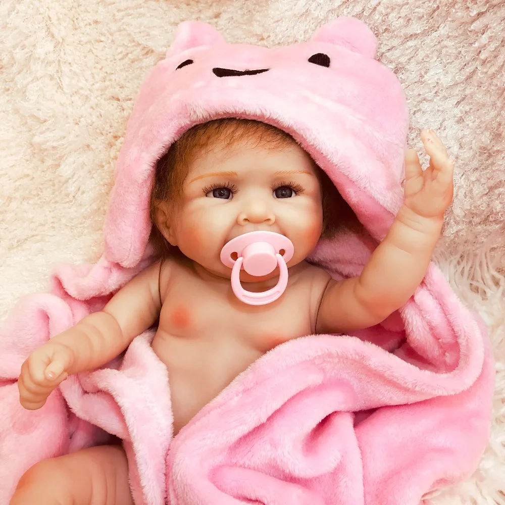 Сладкая улыбка девочка Reborn Baby Doll 20 дюймов силиконовые виниловые реалистичные