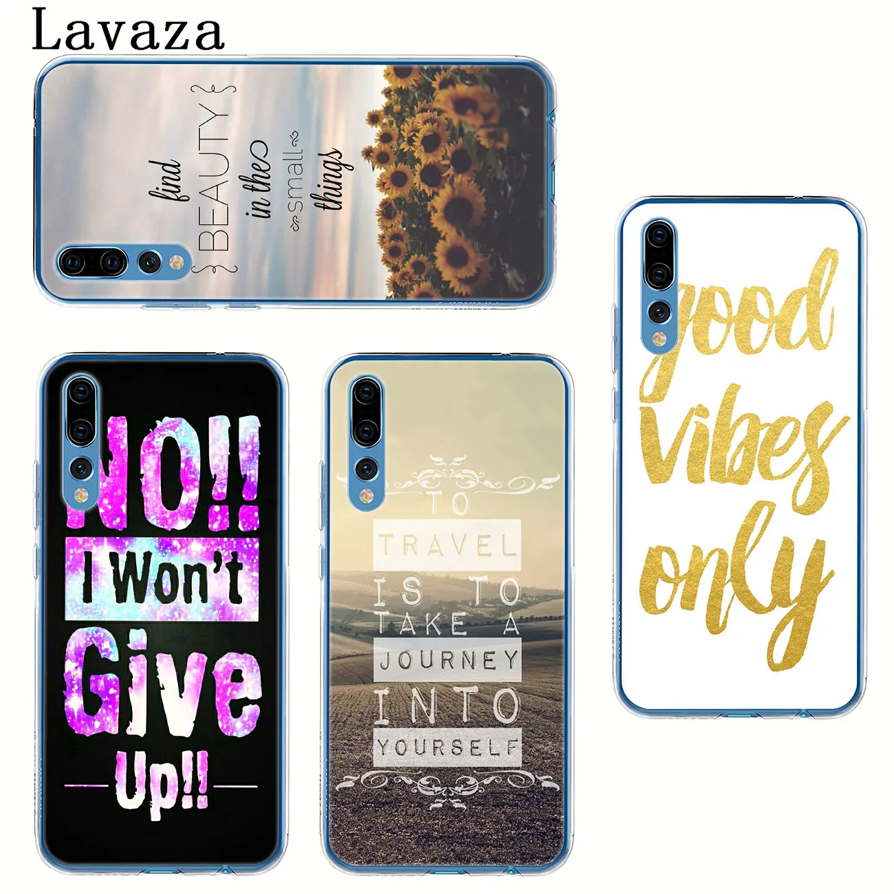 Лаваза пословица фраза девиз Good Vibes Только Love чехол для Huawei P30 P20 P10 P9 Plus P8 Lite Mini 2017 P