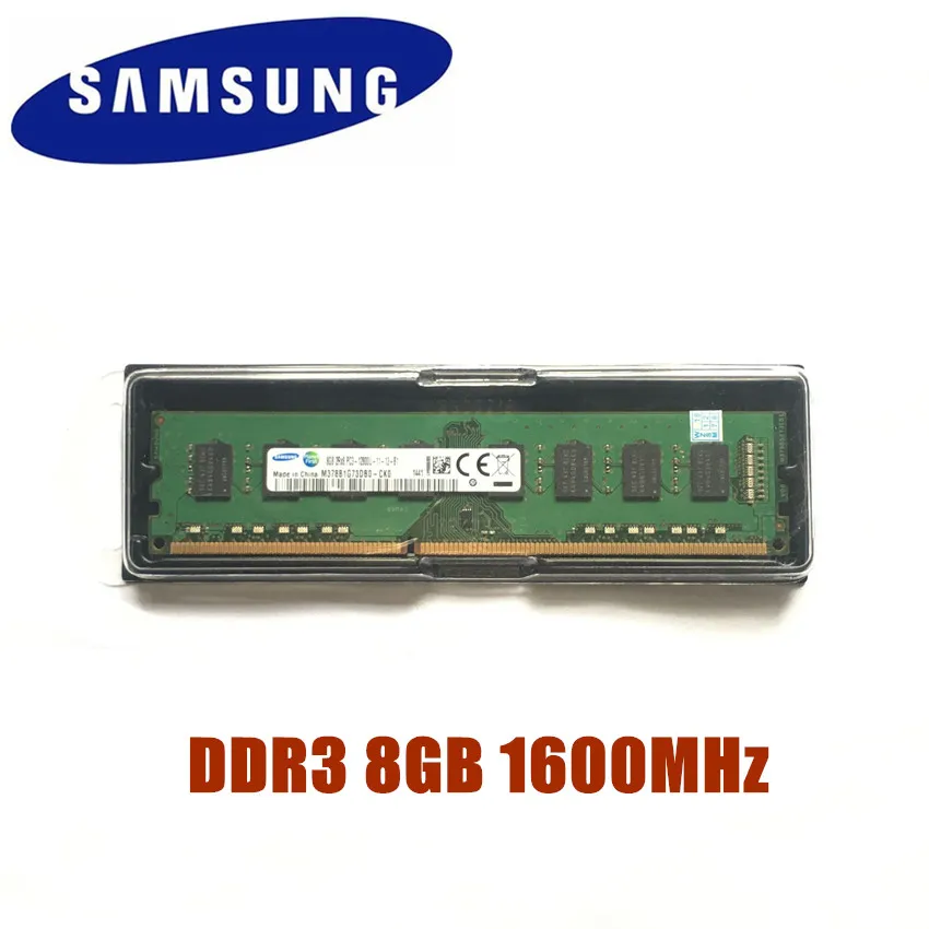 Samsung 2 ГБ/4 ГБ/8 ГБ DDR3 PC3 PC3L 8500U 10600U 12800U DDR3 2G 4G 8G 1066 1333 1600 МГц для рабочего стола, Оперативная Память память для настольного компьютера