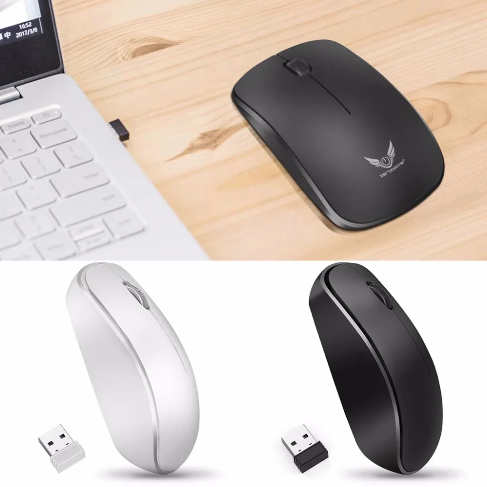 Эргономичная оптическая игровая беспроводная мышь 3 кнопки 2 4 ГГц 1600DPI|Мыши| |