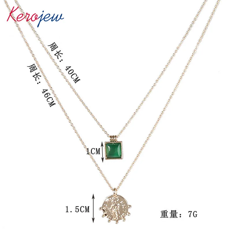 Vintage Fashion Necklaces For Women Korean Designer Brand Multi-layer Zinc Alloy Chains Gold Color Pendant Necklace Aliexpreess | Украшения