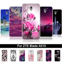 case for zte blade a510 luxury painting silicone coque for zte a510 510 back cover for zte a510 patterned phone blade a 510 case