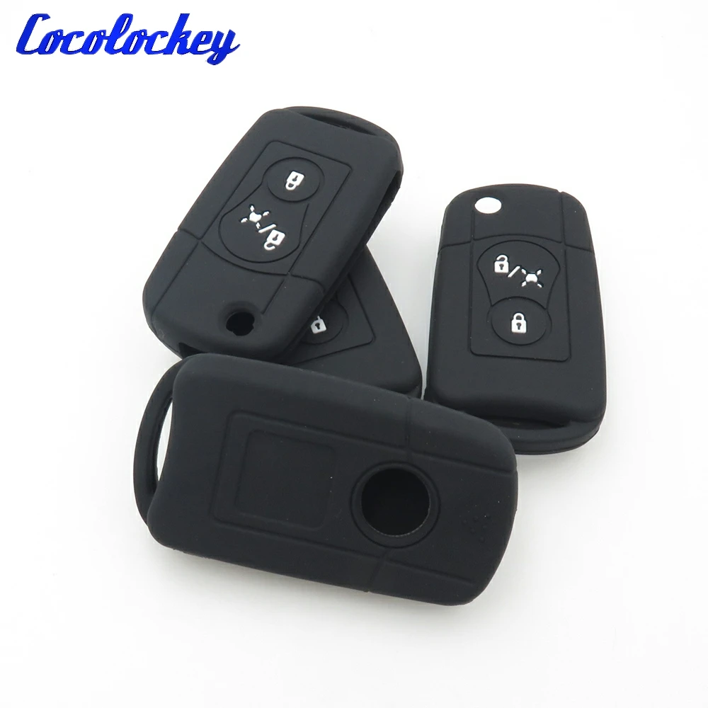 Cocolockey силиконовый резиновый чехол для автомобильного ключа Fob Ssangyong Actyon / Rexton W Kyron