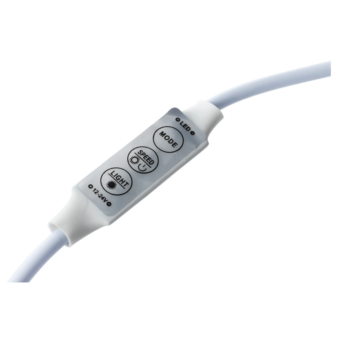Белый регулятор диммера 12-24V 12A для одноцветной светодиодной ленты SMD | Лампы и