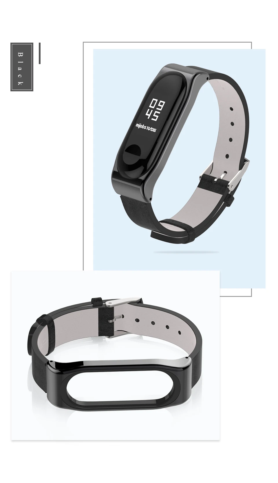 Для Xiaomi mi Band 3 из искусственной кожи ремешок металлическая рамка для mi Band 3 умный браслет PU Plus кожаный ремешок для mi Band 3 Аксессуары