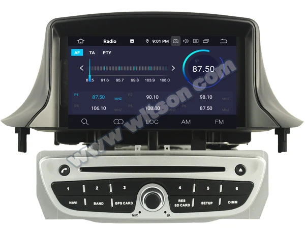 WITSON Android 9,0 Восьмиядерный(Восьмиядерный) 4G ram 64G rom автомобильный dvd-плеер gps для RENAULT Megane III 2009-2011 автомобильный аудио gps радио