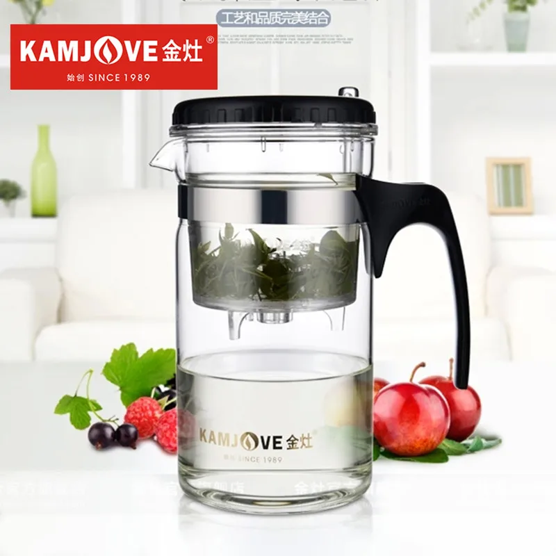 TP-200 Kamjove Art Tea Cup * Mug & Tea Pot 1000ml glass tea pot kamjove Heat Resistant Glass Kungfu Teapot Piao Yi