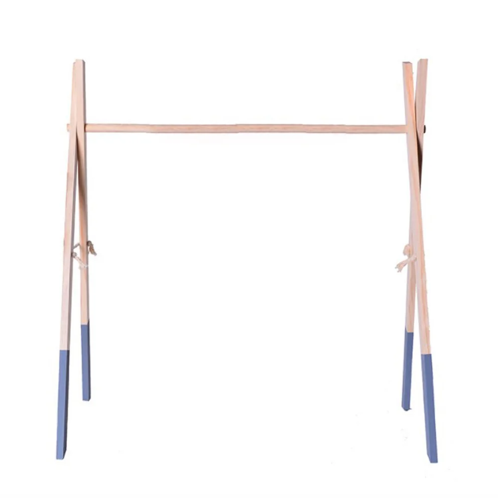 Розовый Скандинавский стиль детский спортивный деревянные игровые ясли Сенсорное кольцо-тянуть игрушки деревянная рамка детская комната детская одежда стойка подарок Детская комната Декор - Цвет: Розовый