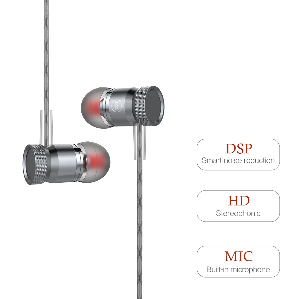 Original OUZIFISH Hybrid Pro HD Earphone In Stock with Mic Remote Headset for iPhone Xiaomi Redmi Samsung LG In-Ear Earbuds | Электроника