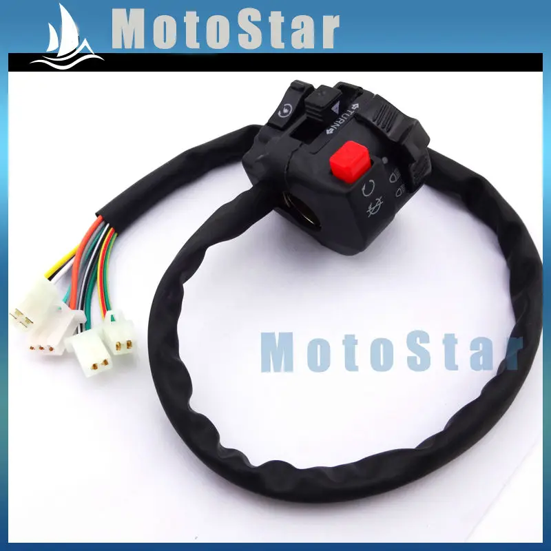 Ручка контрольный переключатель в сборе 11 проводов 4 функции для ATV Quad Wheeler 50cc 70cc