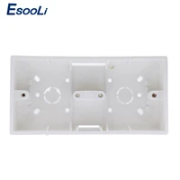 esooli external mount box 172mm86mm33mm for 86 type double touch switches or sockets apply for any position of wall surface