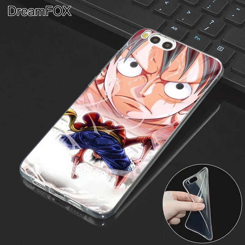 DREAMFOX M119 One Piece Monkey Luffy Soft TPU Silicone Case Cover For Xiaomi Mi Note 2 3 4 5 6 8 SE M5 4C 4S 5C 5S 5X 6X A1 Plus |