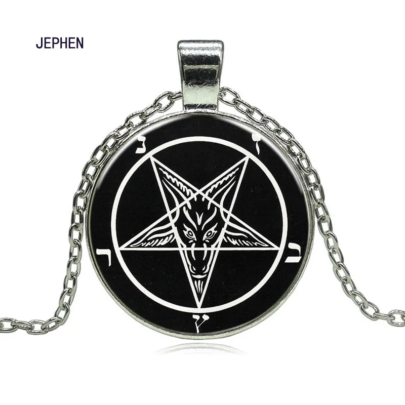 JEPHEN Baphomet Circle Goat с изображением перевернутой пентаграммы of Mendes готическое