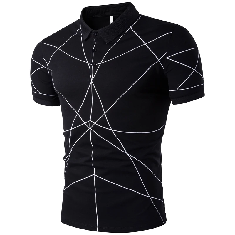 2018 Summer New Young Neither Work Nor Go To Stand Lead Short Sleeve Self-cultivation Polo Unlined Upper Garment 1606-T242-P35 | Мужская