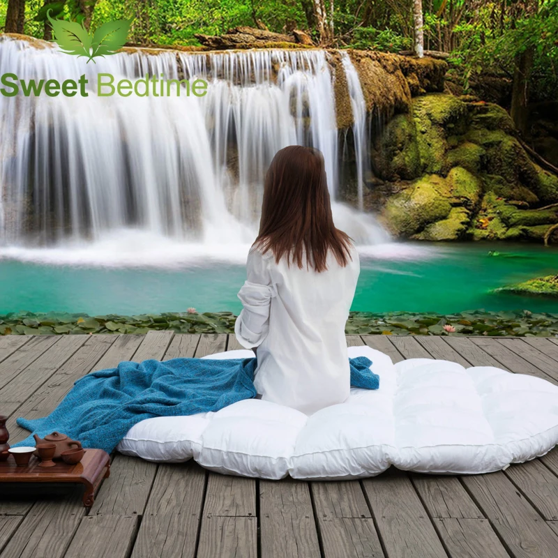 Изготовленные на заказ круглые матрасы для кровати из гусиного пуха татами