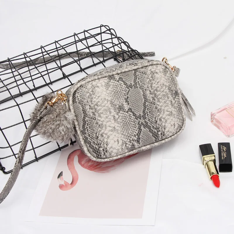 

Retro Serpentine Snakeskin Leather Mini Small Women Crossbody bag women's handbag messenger shoulder bag Totes Bolsa Feminina