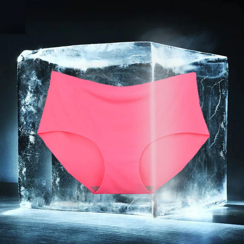 Free Shipping Thong female ice silk non-trace a chip slim pants Female sexy temptation pure color low waist | Женская одежда